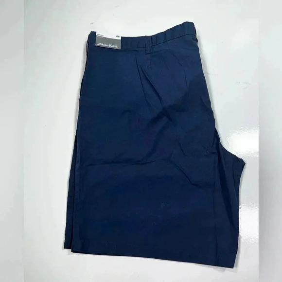 Eddie Bauer Shorts Navy Blue Mr Camano Shorts NWT Size 46 Cotton Chino - Picture 4 of 11
